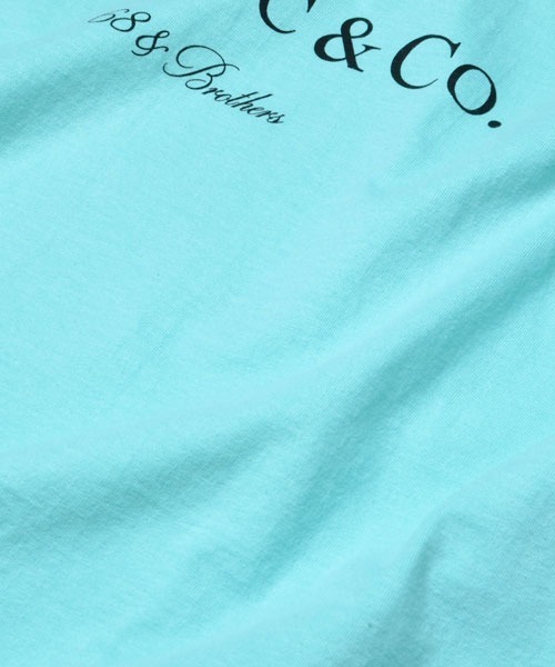 「68&BROTHERS」 長袖Tシャツ X-LARGE アクア メンズ_画像3
