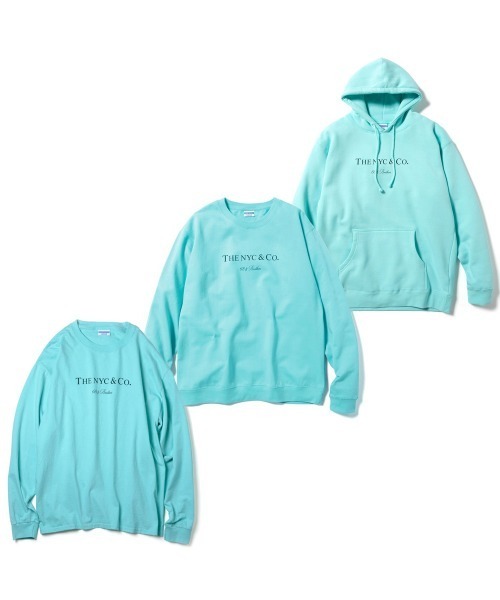 「68&BROTHERS」 長袖Tシャツ X-LARGE アクア メンズ_画像8