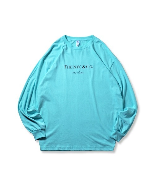 「68&BROTHERS」 長袖Tシャツ X-LARGE アクア メンズ_画像9