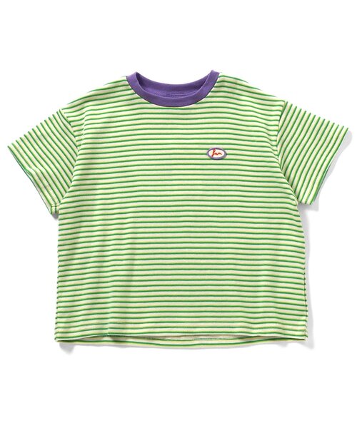 BREEZE（ブリーズ） tシャツ 「リンク」ミジンボーダー半袖Tシャツ