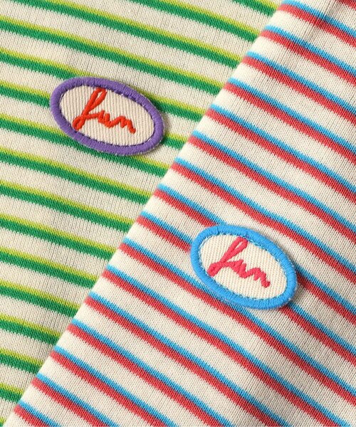 BREEZE（ブリーズ） tシャツ 「リンク」ミジンボーダー半袖Tシャツ