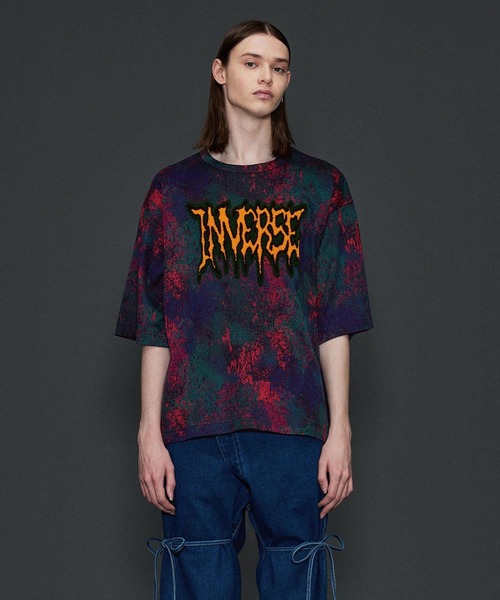 「SHAREEF」 半袖Tシャツ 1 レッド メンズ_画像2