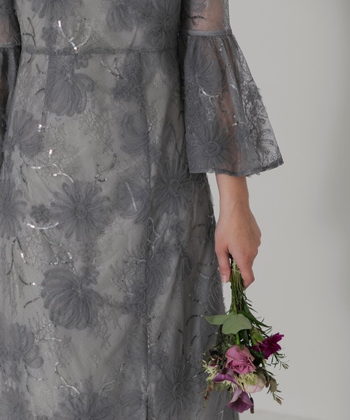 「Leja」 7分袖ワンピース MEDIUM ブルー レディースの画像