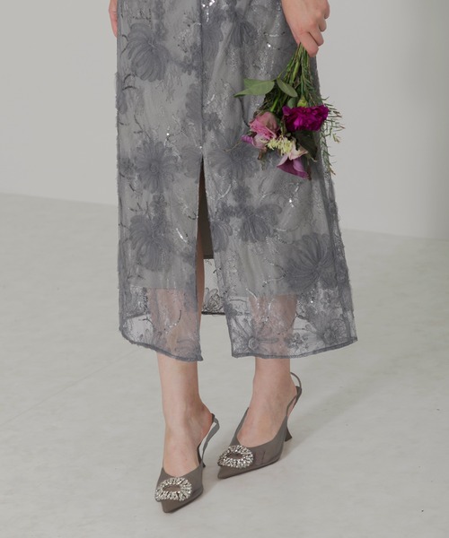 「Leja」 7分袖ワンピース MEDIUM ブルー レディースの画像