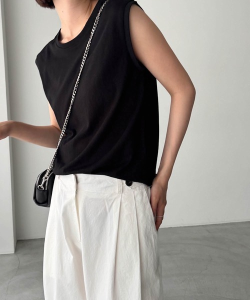 「CANAL JEAN」 「El mar」ノースリーブトップス ONE SIZE アイボリー レディース_画像2