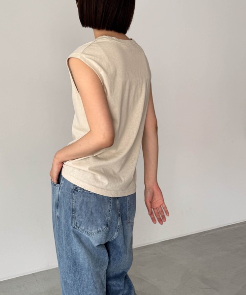 「CANAL JEAN」 「El mar」ノースリーブトップス ONE SIZE アイボリー レディース_画像6
