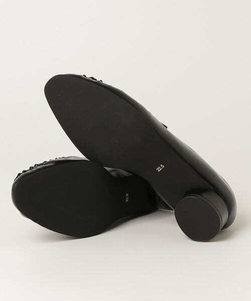 「green label relaxing」 モカシンシューズ 24cm ブラック レディース_画像3