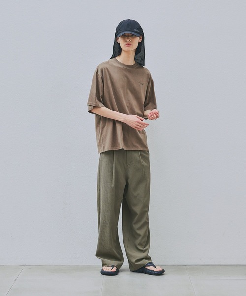 LAKOLE（ラコレ） ワイドパンツ パンツ 楊柳ジャガードトラウザー