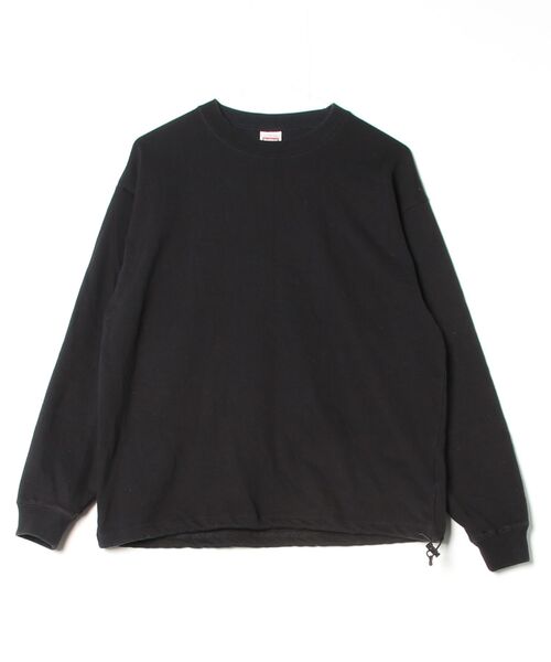 「Healthknit」 長袖Tシャツ SMALL ブラック メンズ_画像2