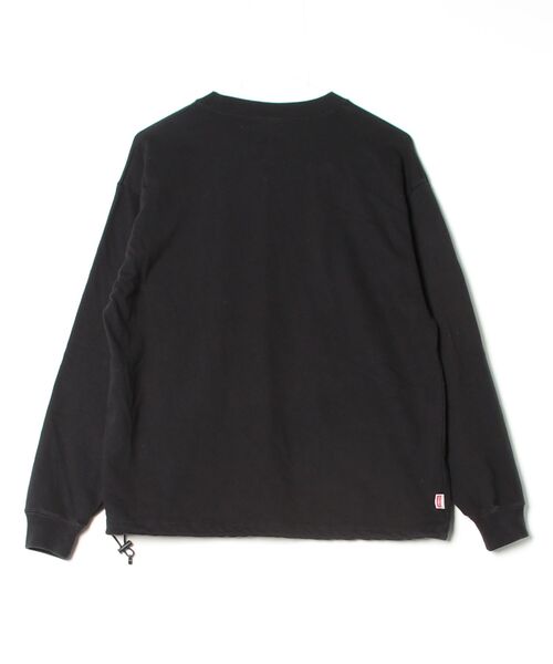 「Healthknit」 長袖Tシャツ SMALL ブラック メンズ_画像3