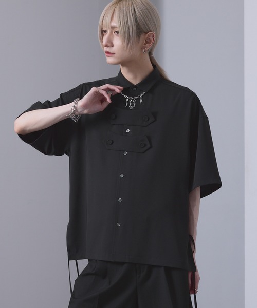 EMMA CLOTHES（エマクローズ） シャツ 半袖 front button shirt