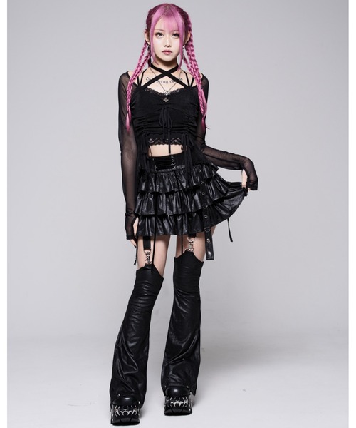 REFLEM[レフレム]レッグカバー付コーディングスカートパンツ REFLEM（レフレム） スカート 「REFLEM/レフレム」レッグカバー付き