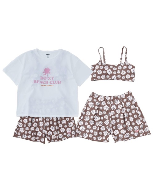 ROXY（ロキシー） 水着 キッズ PEAKDAY 3点セット ラッシュTシャツ付き