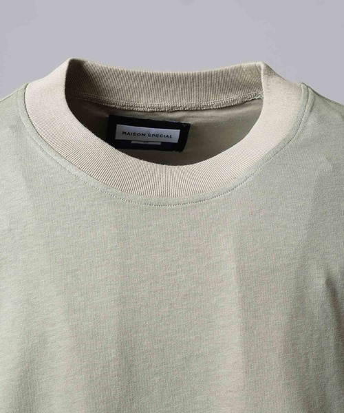 「MAISON SPECIAL」 半袖Tシャツ 2 ブラック メンズ_画像5