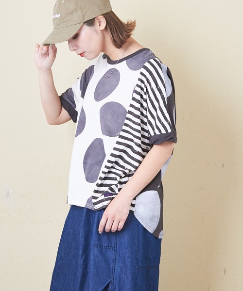「CUBE SUGAR」 半袖Tシャツ M ホワイト レディース_画像4