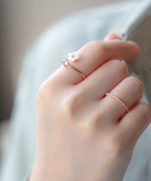 「BLOOM」 リング 13号 ピンク レディース_画像3