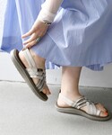 「Teva」 フラットサンダル 23 ブラック...の詳細画像2