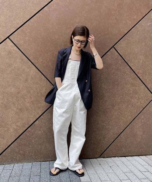「Spick & Span」 オーバーオール 36 ホワイト レディース_画像2