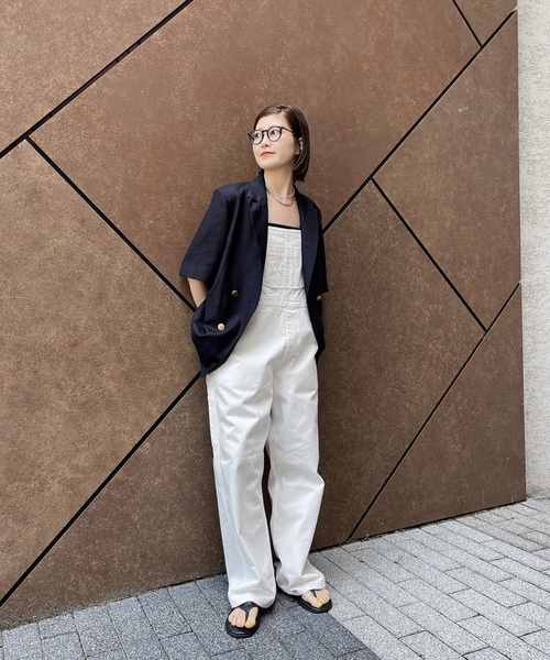 「Spick & Span」 オーバーオール 36 ホワイト レディース_画像4
