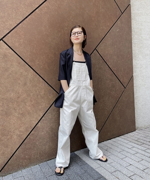 「Spick & Span」 オーバーオール 36 ホワイト レディース_画像5