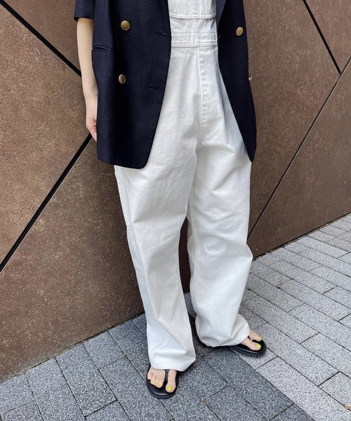 「Spick & Span」 オーバーオール 36 ホワイト レディース_画像7