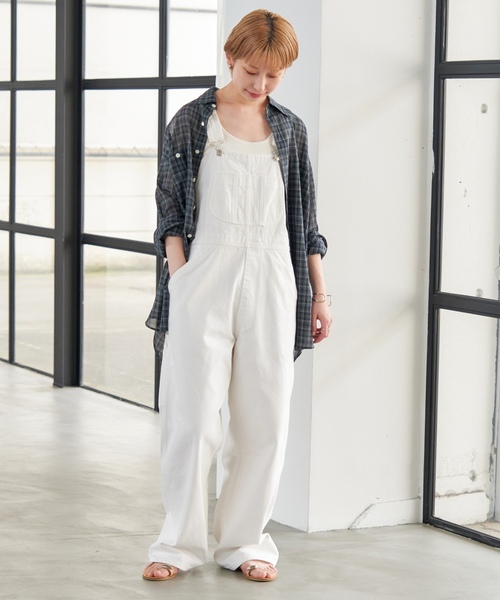 「Spick & Span」 オーバーオール 36 ホワイト レディース_画像8
