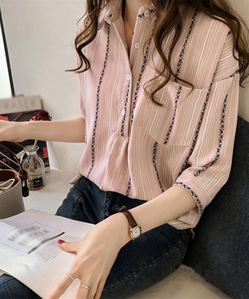 「Miniministore」 半袖シャツ M ホワイト レディース_画像5