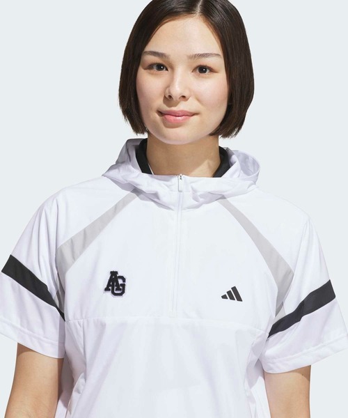 アディダス　トレフォイル　アノラック　ハーフジップ　スノボー　セットアップ adidas（アディダス） ブルゾン アウター ハーフジップ フード付き