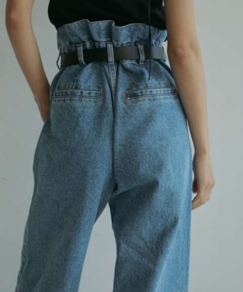 「anuke」 デニムパンツ 36 ブルー レディース_画像6