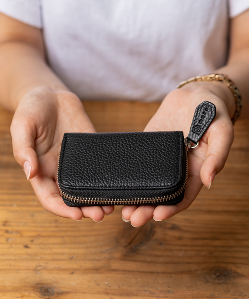 MURA カードケース イタリア製シュリンクレザー スキミング防止