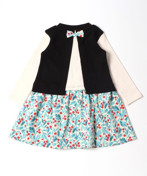 やディテー ワンピース Paypayモール店 通販 Paypayモール ウィンターベリー柄 ドッキングワンピース 140 160cm