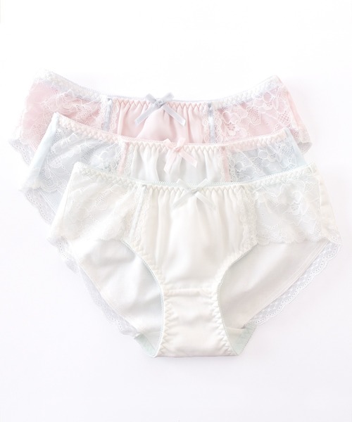 Diana パステルカラー レースショーツ 3枚セット Lace Ladies（レースレディース） ショーツ 「3色組」セットでお得