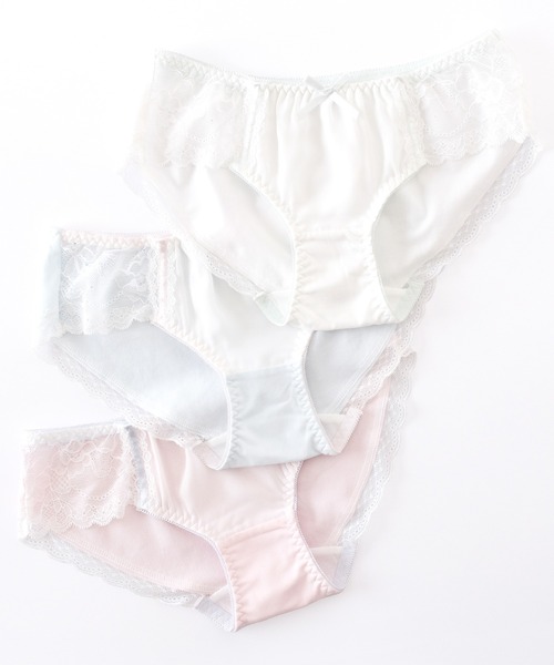 Diana パステルカラー レースショーツ 3枚セット Lace Ladies（レースレディース） ショーツ 「3色組」セットでお得