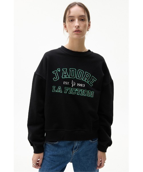 トレーナー スウェット A'GEM/9 × .kom「LARTIGENT/ラーティゼン」LKS NEEDLEWORK SWEATSHIRT/ニードルワ
