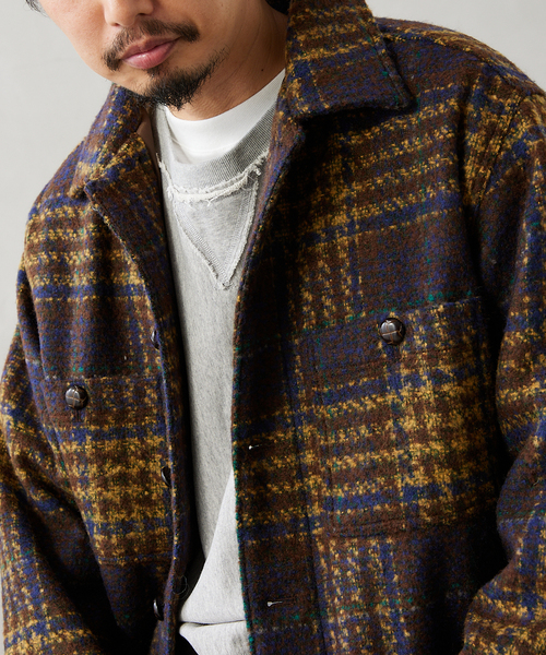 relume ジャガードツイード CHECK CPO JOURNAL STANDARD relume ジャケット ブルゾン ジャガード
