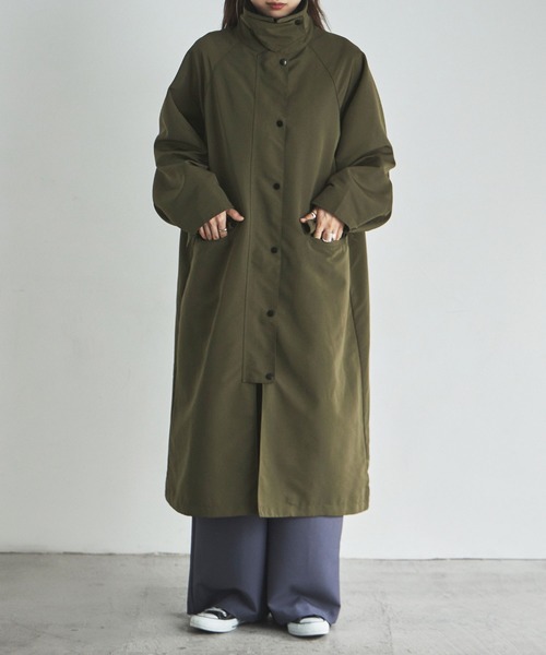 FASHIRU コーデュロイカラーステンカラーコート soutien collar coat - long/3color | F A S H I R U