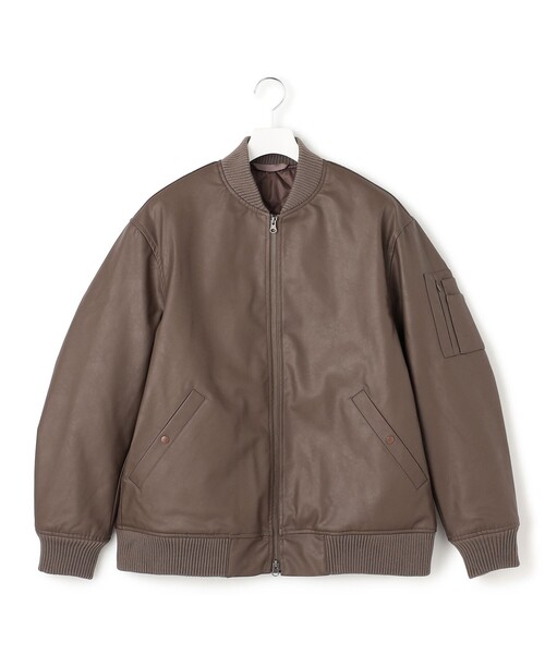 J.PRESS YORK STREET ブルゾン アウター 「UNISEX」エコレザーMA-1