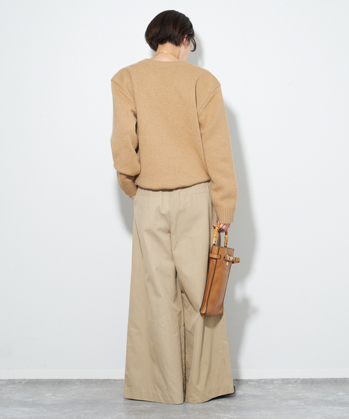 ◎ゆちゃーむ◎新品タグ付き　plage ハイウエスト タック WIDE plage パンツ スラックス ハイウエスト タック WIDE レディース