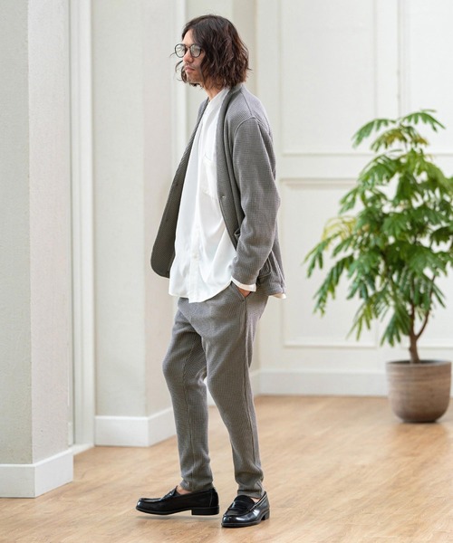 ジャケット・アウター 24SS MHL. VINTAGE COTTON PLAINWEAVE CAMBIO｜mj10244-Jacquard fabric combination souvenir jacket