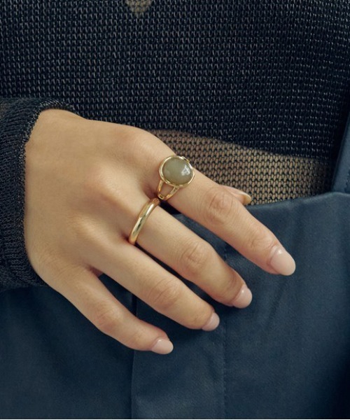 金色と銀色のリングセット GOLDY（ゴールディ） 指輪 リング 「GOLDY」ディープ カラー レジン