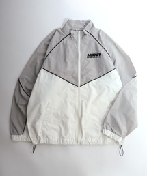 ナイロン　ブルゾン ナイロンジャケット ユニセックスで着れるオーバーサイズ 切替配色