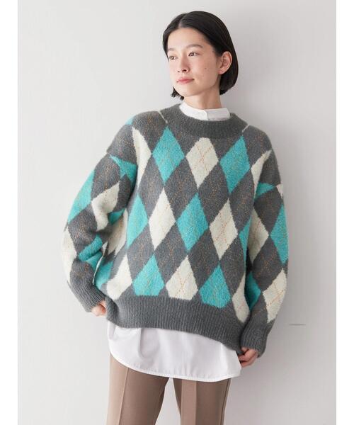 AMERICAN HOLIC ニット バイパチアーガイルニットプルオーバー