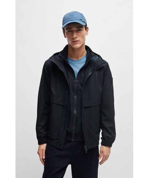 大人気！BOSS メンズ キャップ ！ BOSS（HUGO BOSS） キャップ 帽子 BOSSメタルロゴ ウォーター
