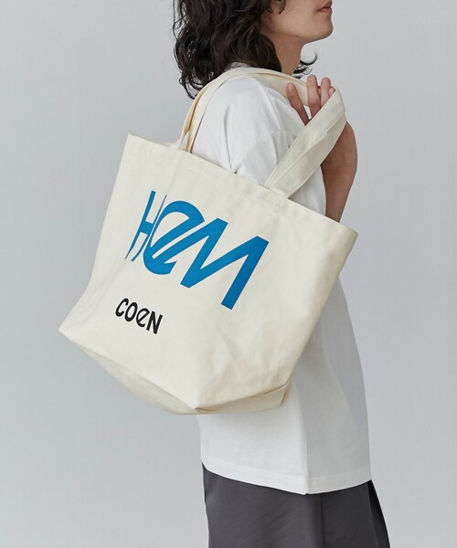 HeM(バッグ) トートバッグ HeM（ヘム）別注ロゴトートバッグLサイズ