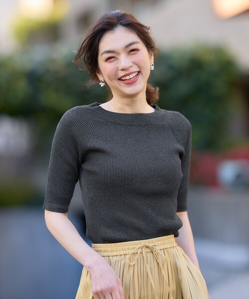 【美品】ANAYI ラメリブニットアンサンブル 38 ANY（エニィ） ニット セーター ラメリブニット レディース : ZOZOTOWN