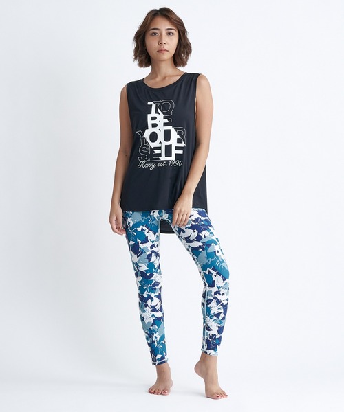 *美品* ROXY 水陸両用 タンクトップ レギンス 上下セット ROXY タンクトップ ノースリーブ TO BE YOU/ロキシー水陸両用速
