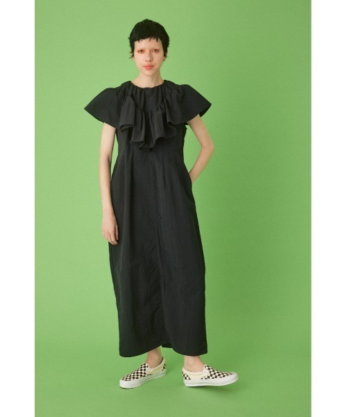 【ヘリンドットサイ ギャザーワンピース⠀】 HeRIN.CYE ワンピース Many gathered sleeve dress メニー