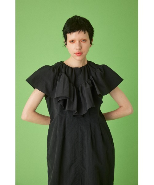 【ヘリンドットサイ ギャザーワンピース⠀】 HeRIN.CYE（ヘリンドットサイ）の「Many gather dress メニー