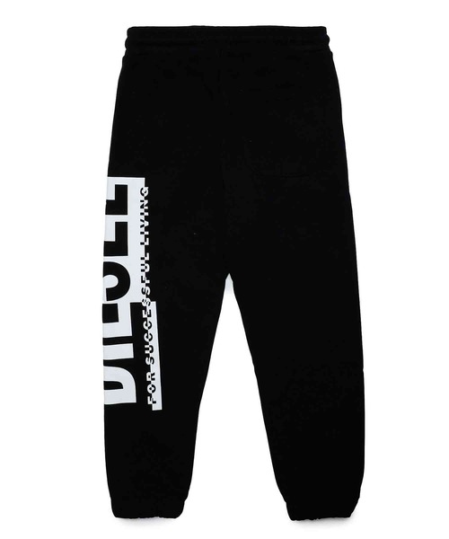 美品diesel ロゴ入りジャージパンツ 黒と青 137554-2.jpg