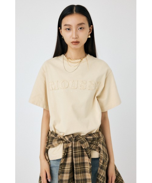 tシャツ WASHED PATCH MOUSSY Tシャツ レディース
